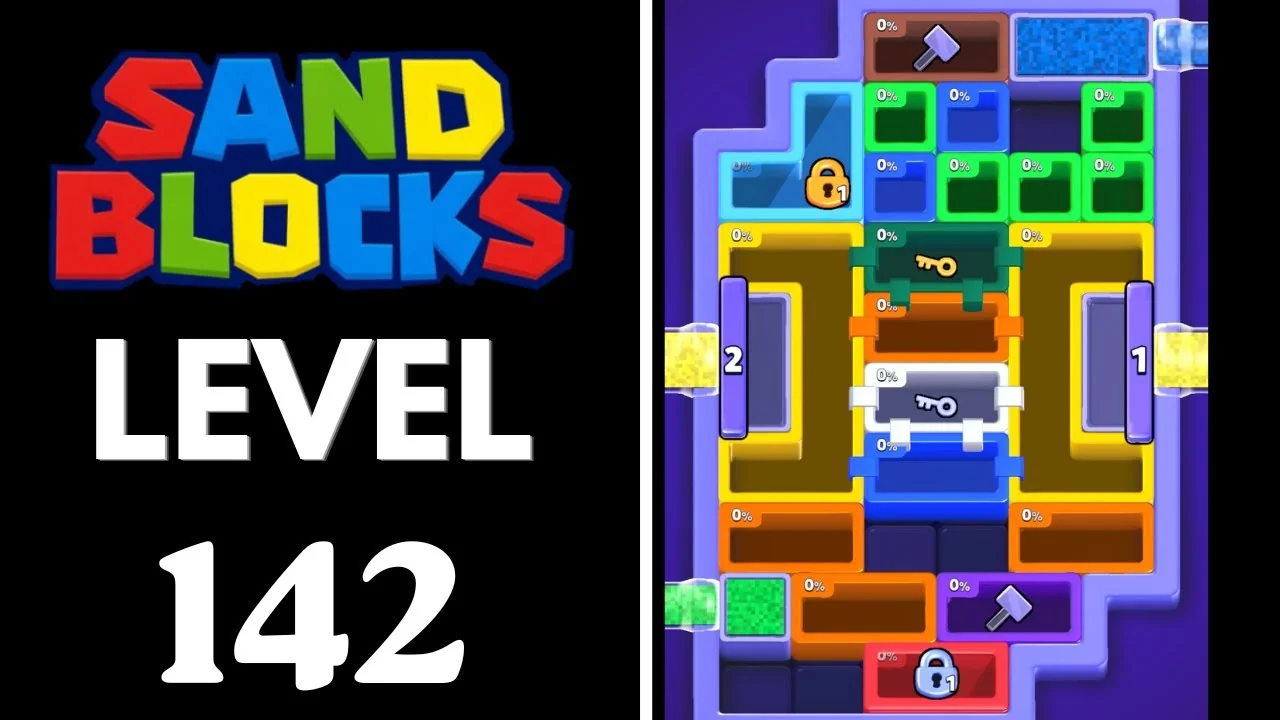 Sand Blocks Level 142 board layout