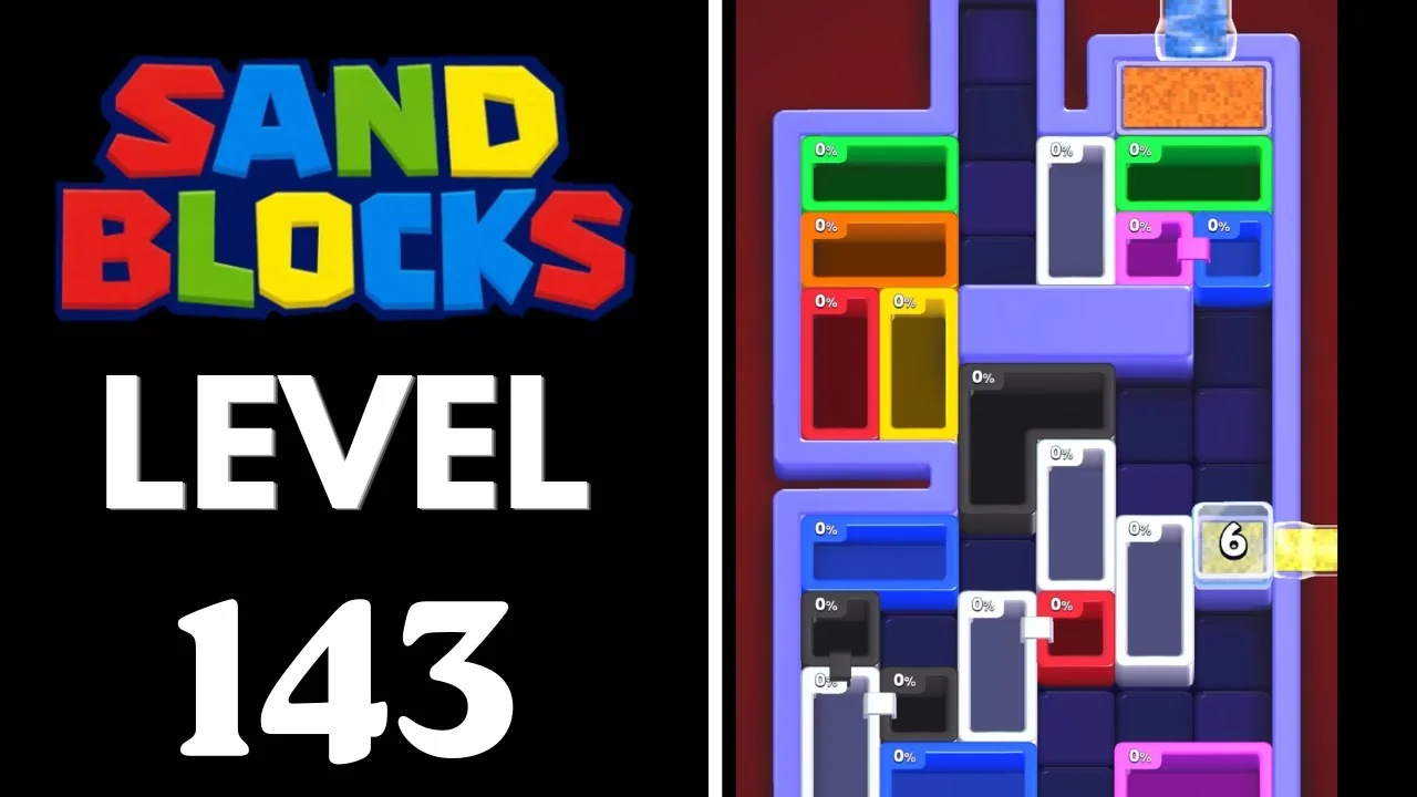 Sand Blocks Level 143 board layout
