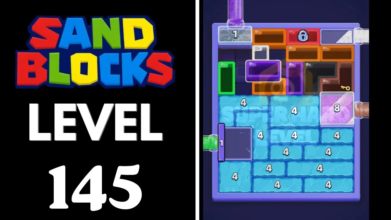 Sand Blocks Level 145 board layout