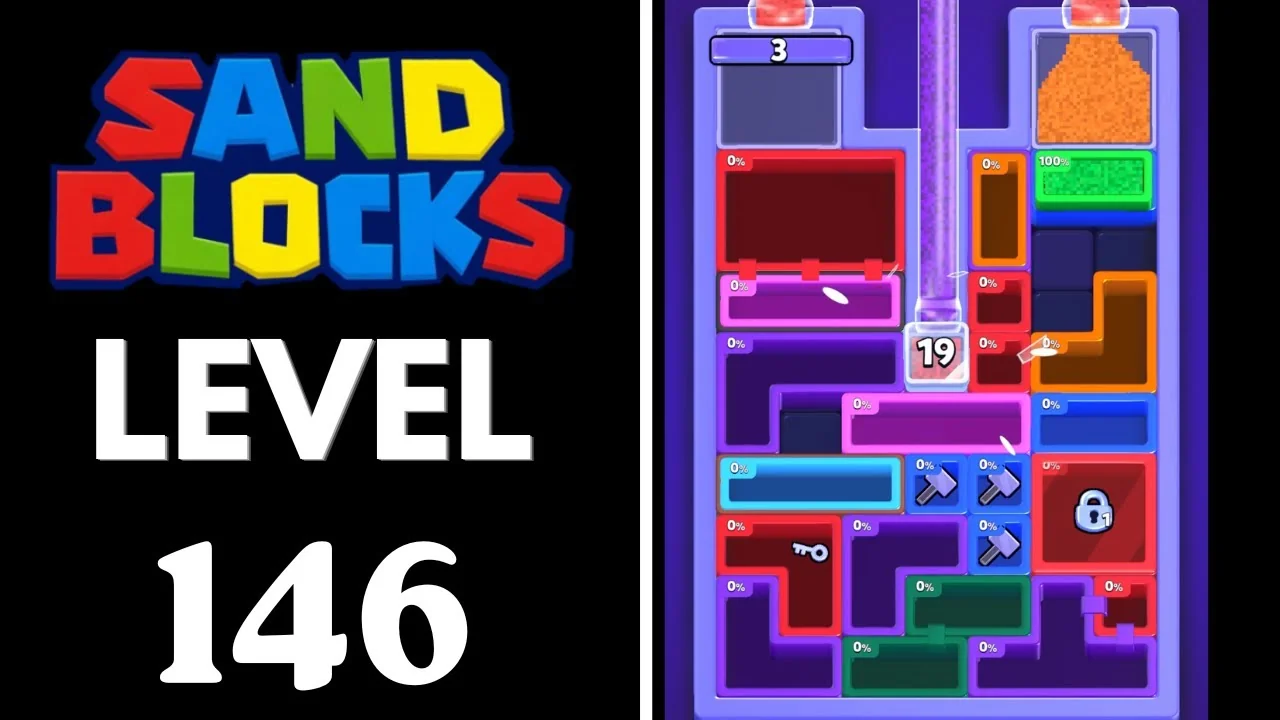 Sand Blocks Level 146 board layout