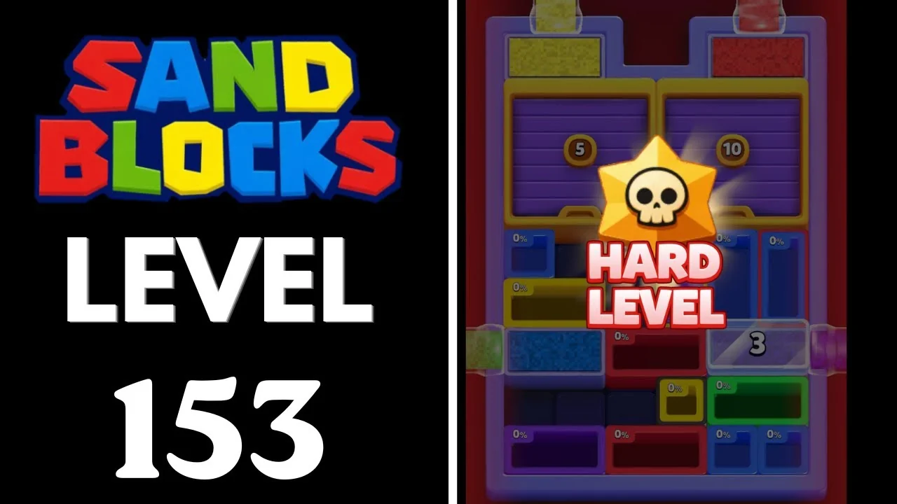 Sand Blocks Level 153 board layout