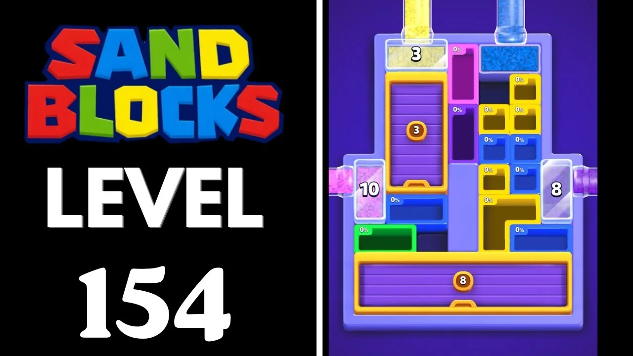 Sand Blocks Level 154 board layout