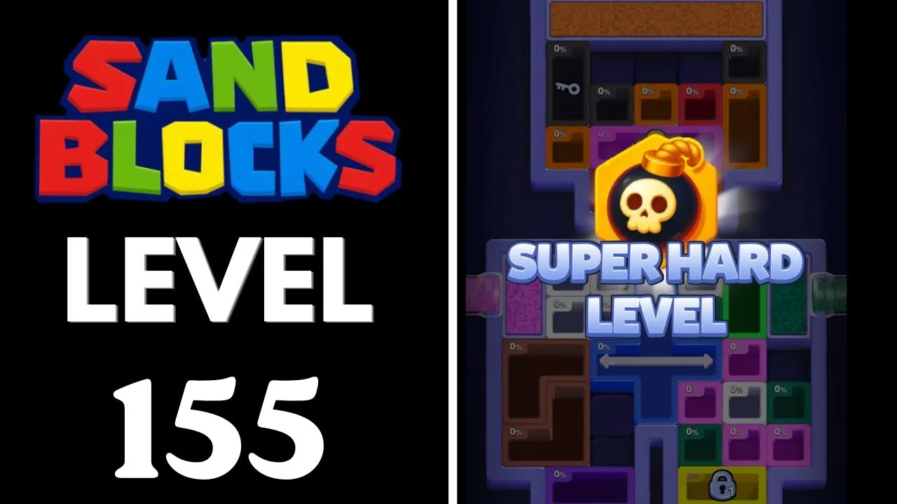 Sand Blocks Level 155 board layout