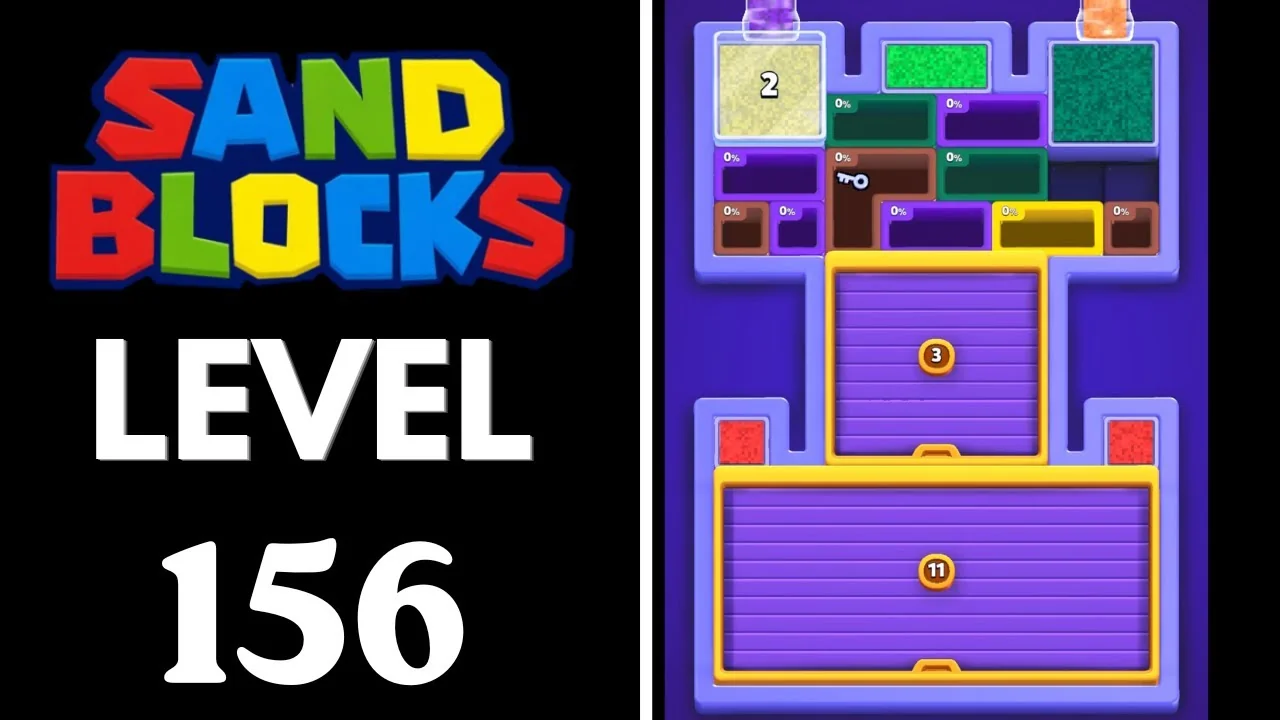 Sand Blocks Level 156 board layout