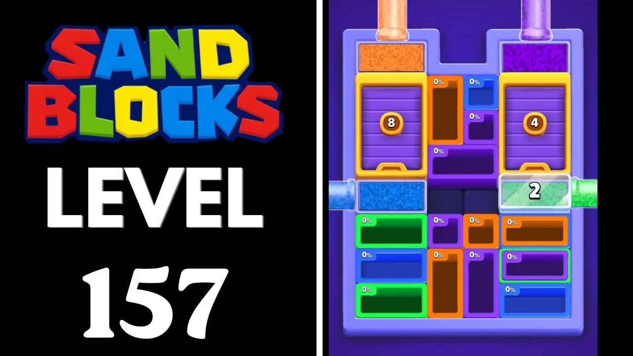 Sand Blocks Level 157 board layout