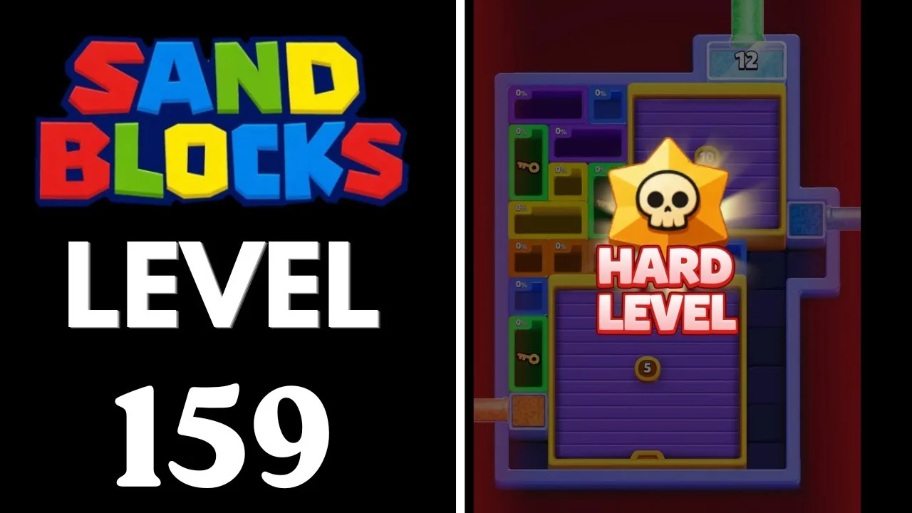 Sand Blocks Level 159 board layout