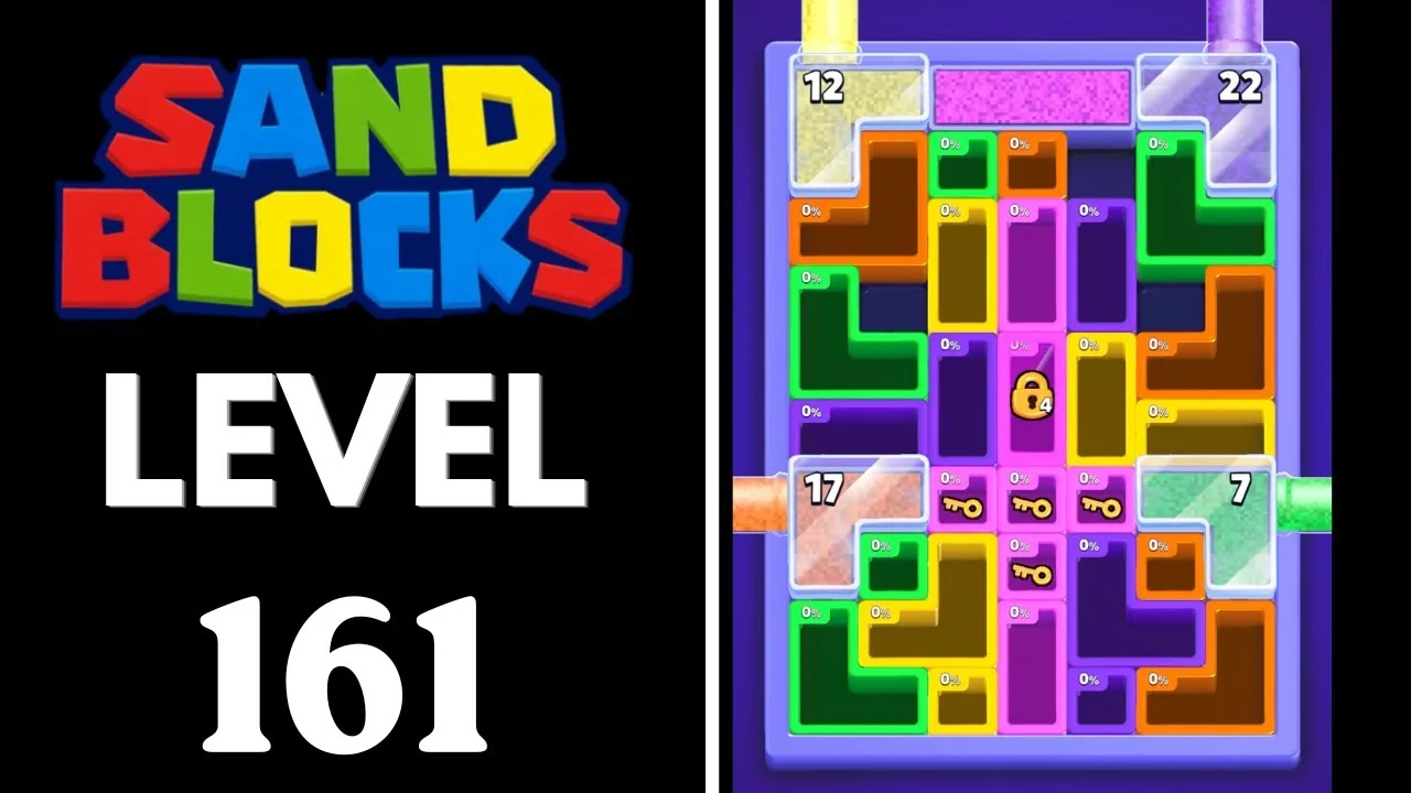 Sand Blocks Level 161 board layout
