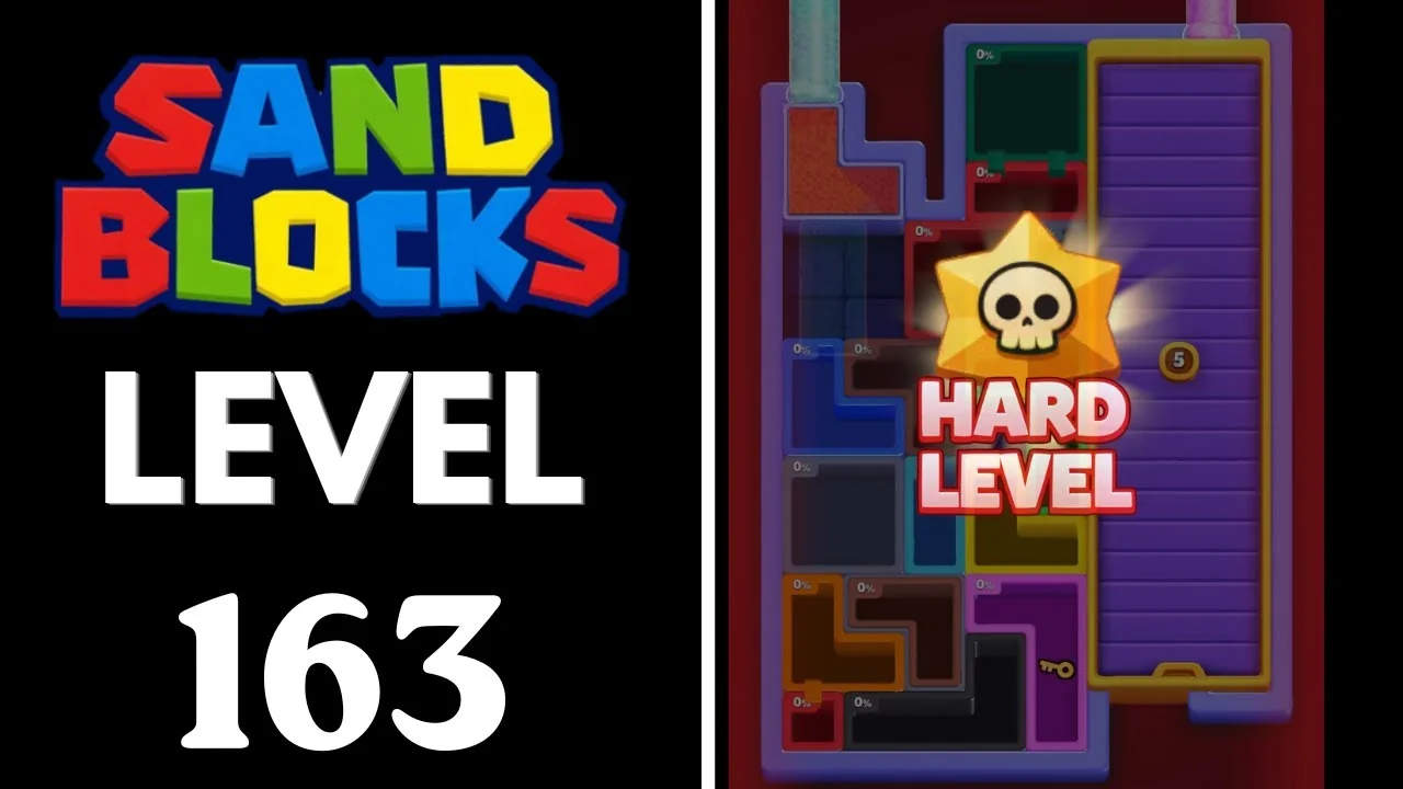 Sand Blocks Level 163 board layout