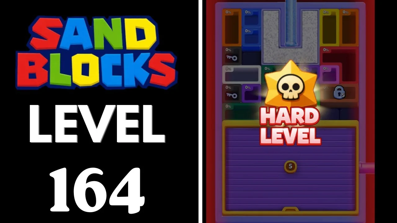 Sand Blocks Level 164 board layout