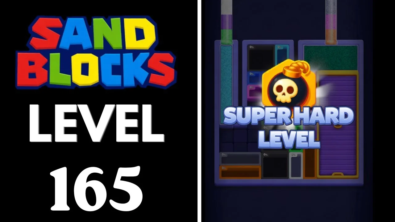 Sand Blocks Level 165 board layout