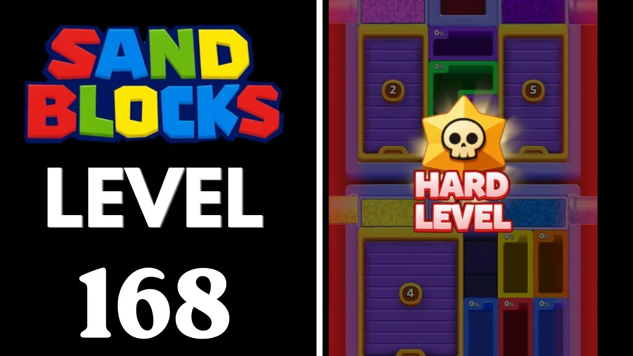 Sand Blocks Level 168 board layout