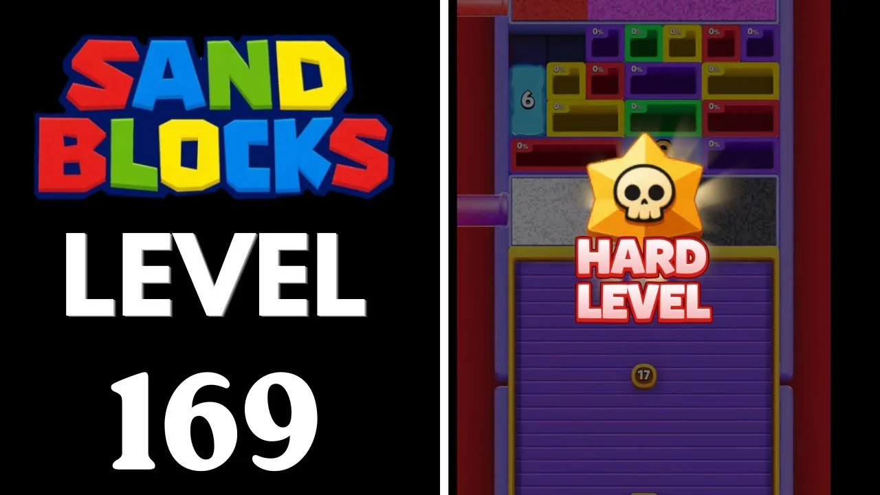 Sand Blocks Level 169 board layout