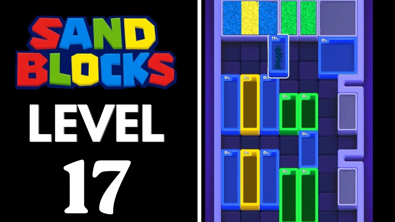 Sand Blocks Level 17 board