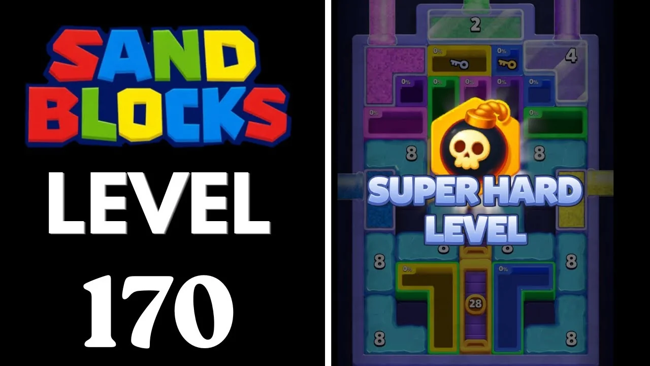 Sand Blocks Level 170 board layout