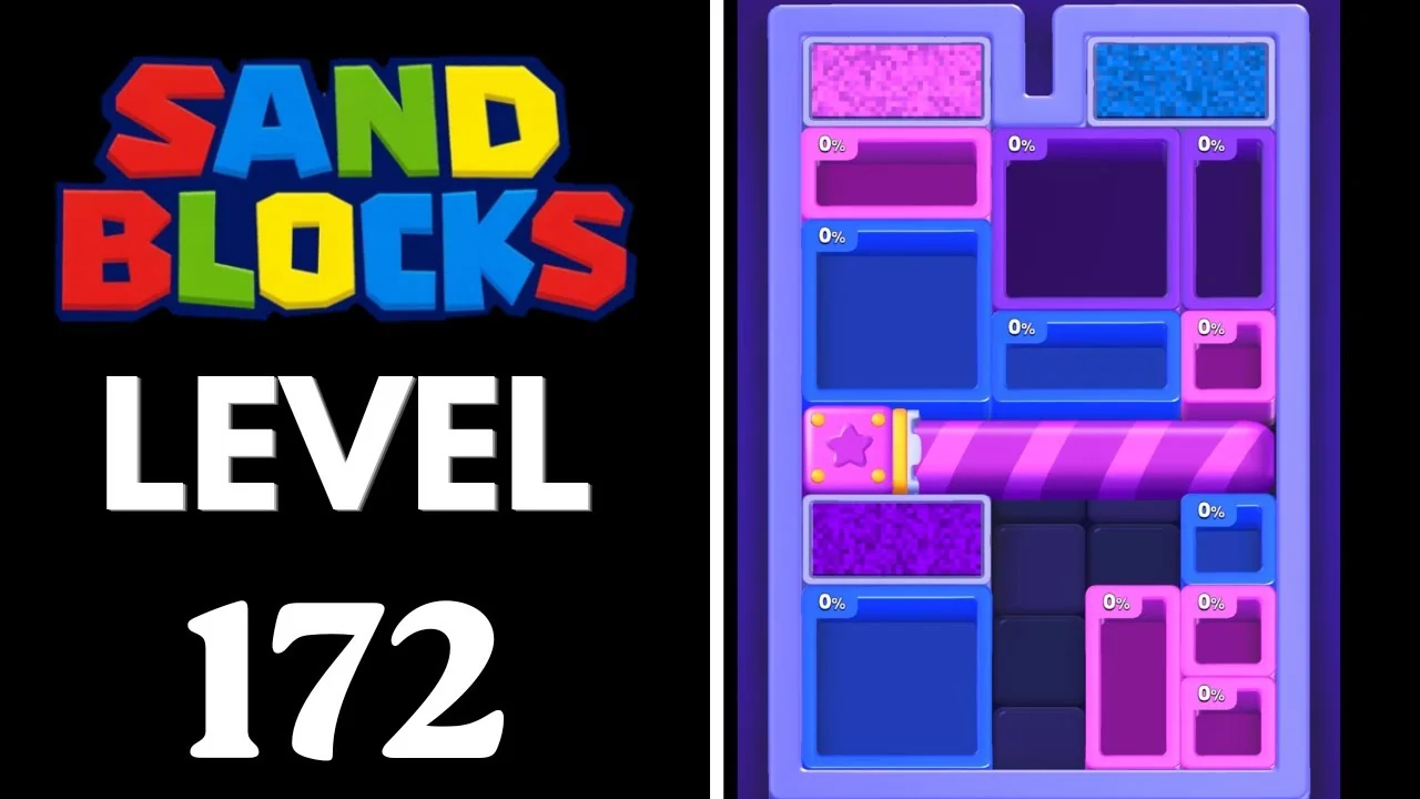 Sand Blocks Level 172 board layout