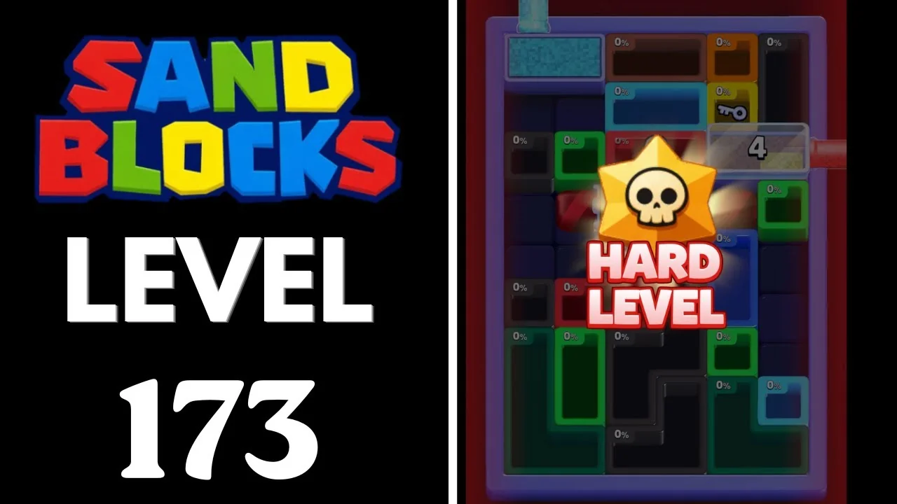 Sand Blocks Level 173 board layout