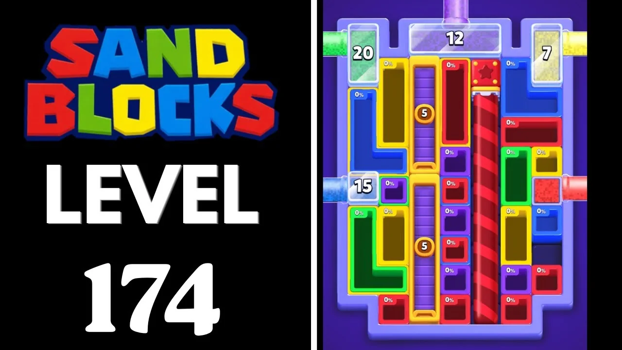 Sand Blocks Level 174 board layout