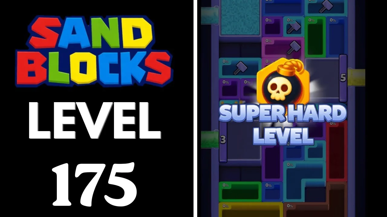 Sand Blocks Level 175 board layout