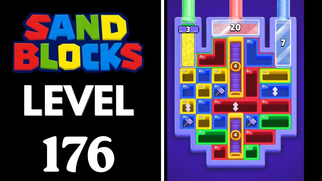 Sand Blocks Level 176 board layout