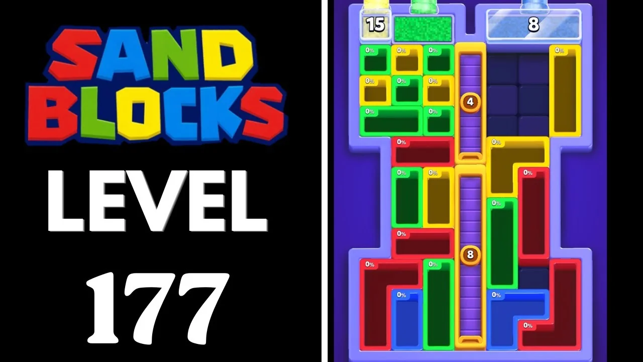 Sand Blocks Level 177 board layout
