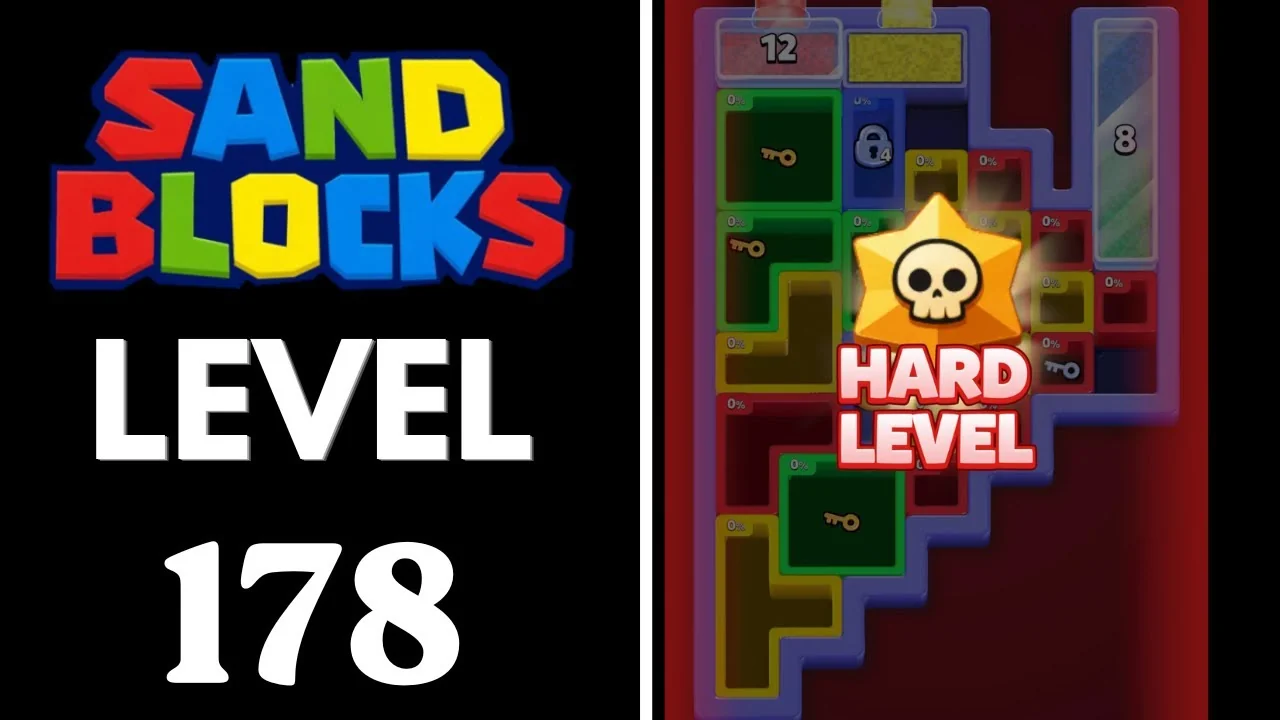 Sand Blocks Level 178 board layout