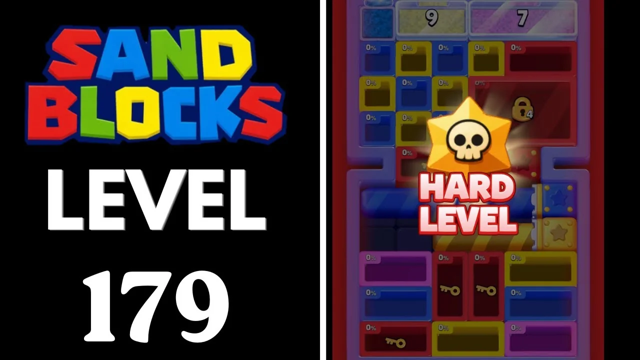 Sand Blocks Level 179 board layout