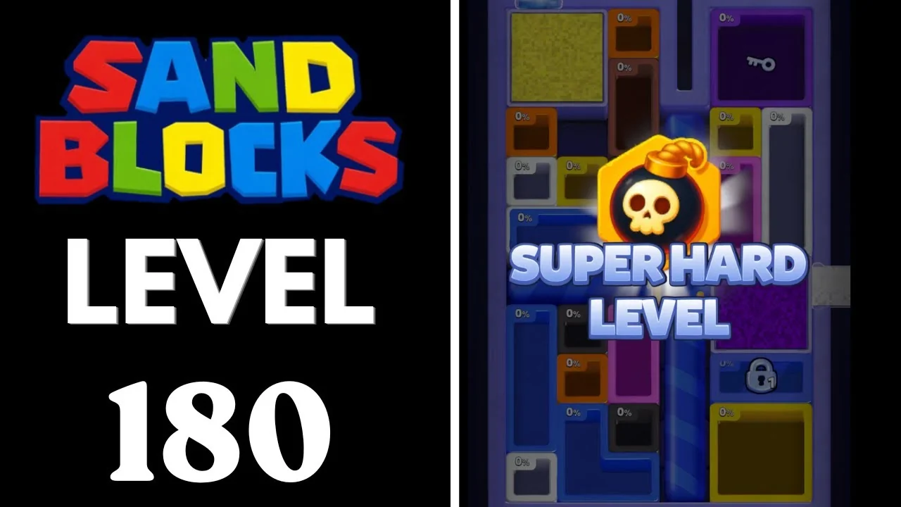 Sand Blocks Level 180 board layout