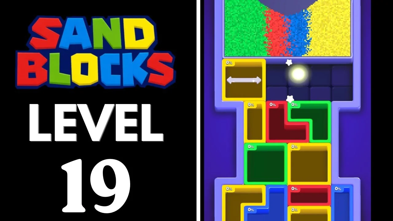 Sand Blocks Level 19 board