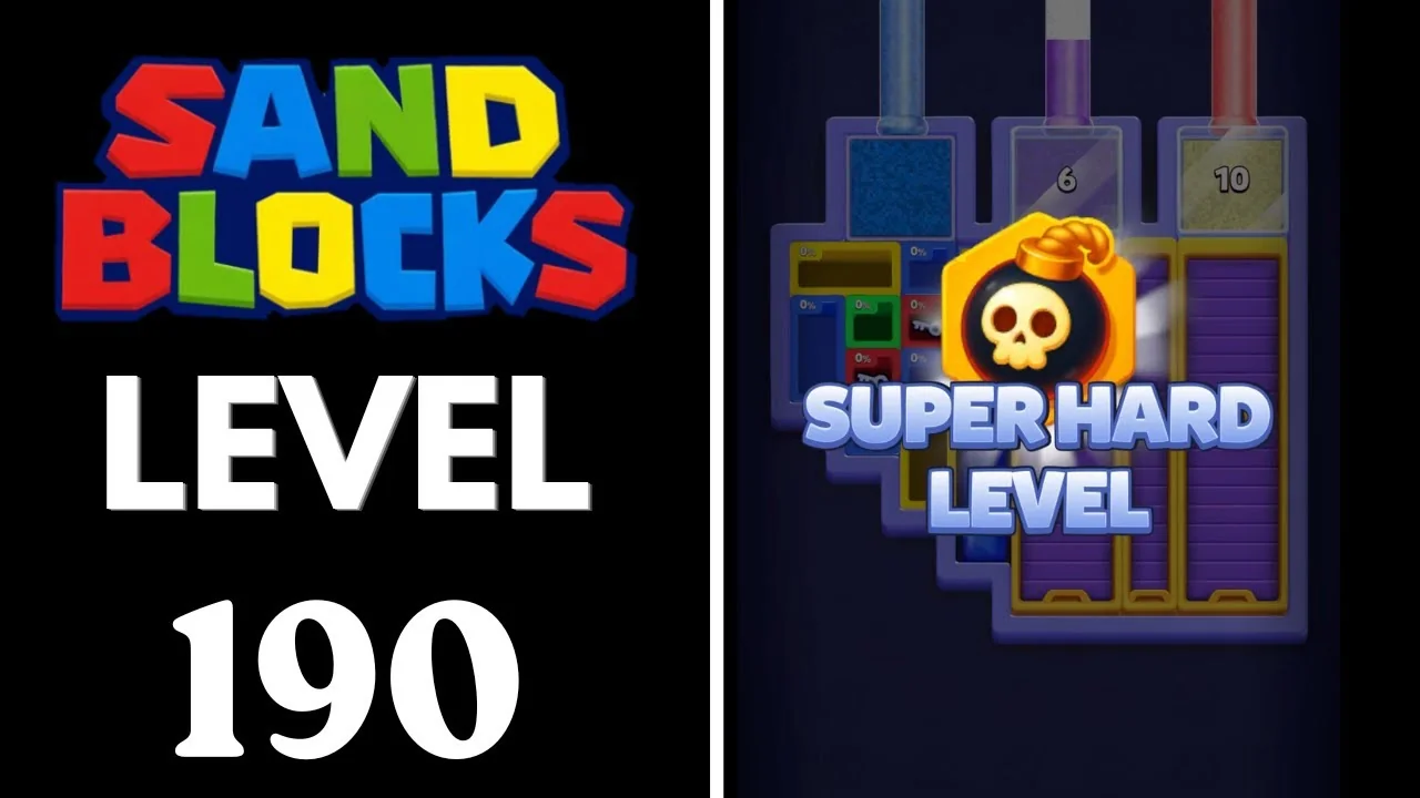 Sand Blocks Level 190 board layout