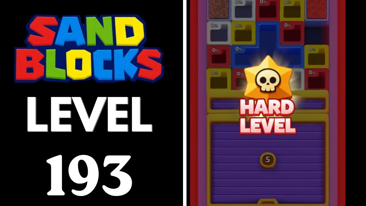 Sand Blocks Level 193 board layout