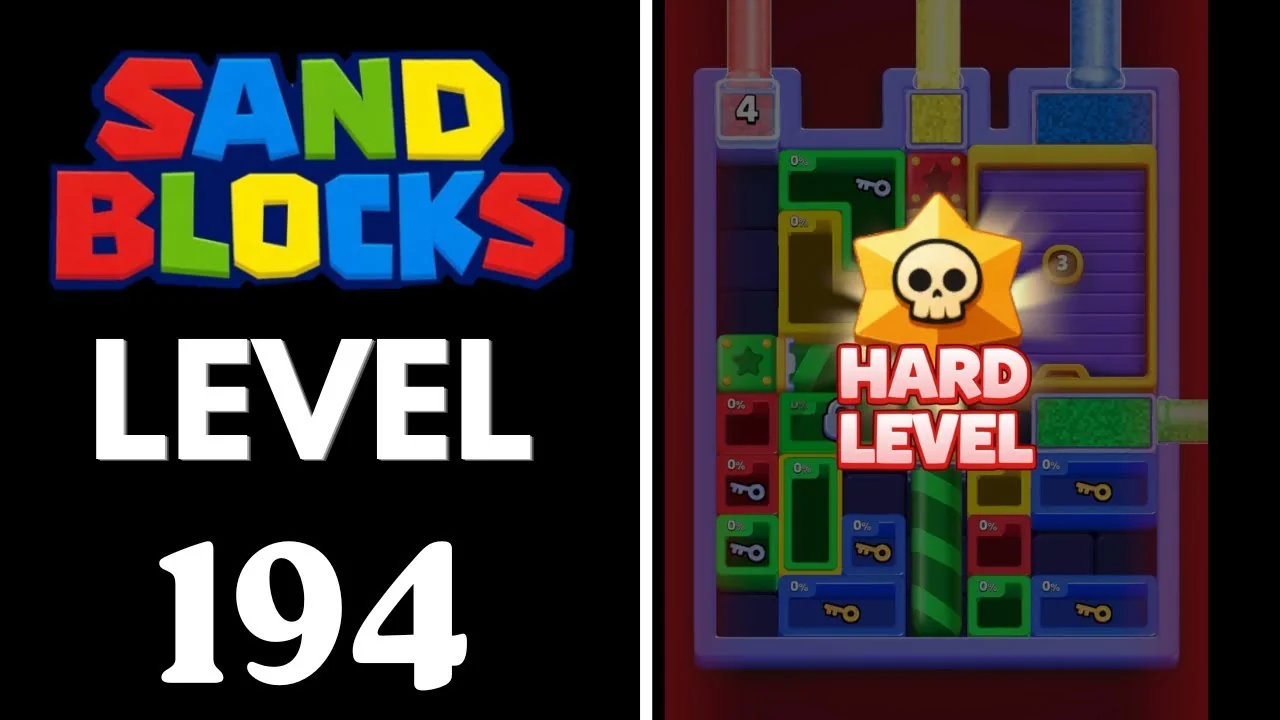 Sand Blocks Level 194 board layout
