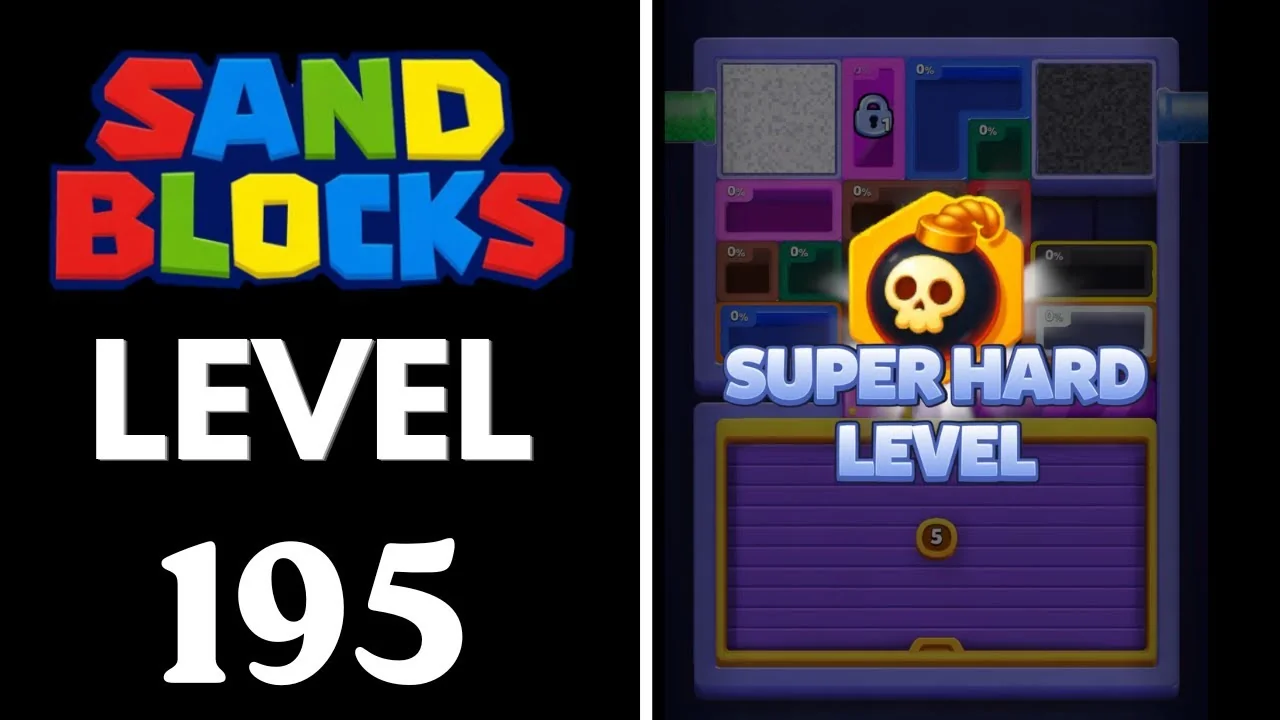 Sand Blocks Level 195 board
