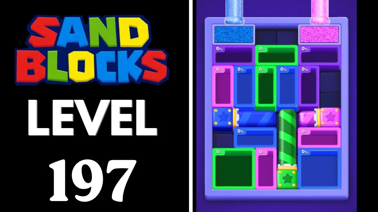 Sand Blocks Level 197 board layout