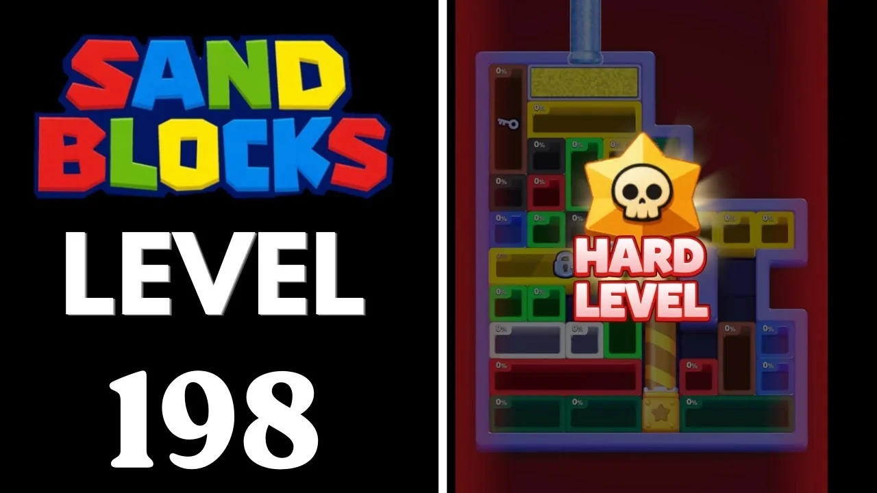 Sand Blocks Level 198 board layout