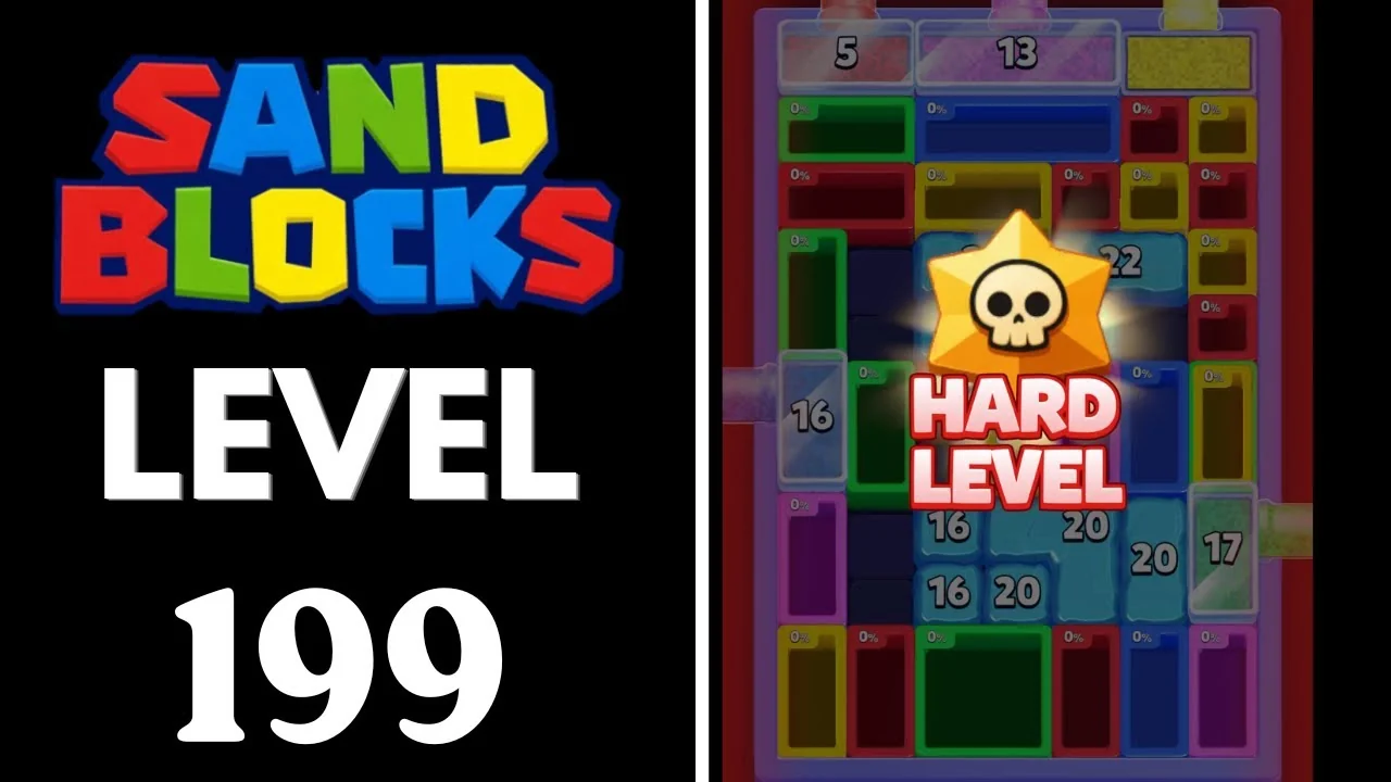 Sand Blocks Level 199 board layout