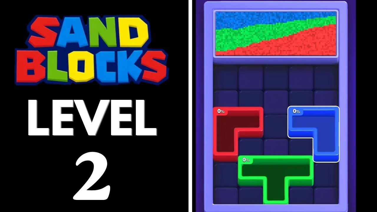 Sand Blocks Level 2 board