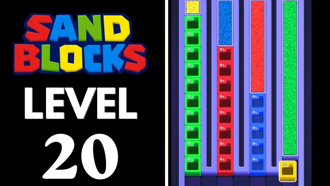Sand Blocks Level 20 board