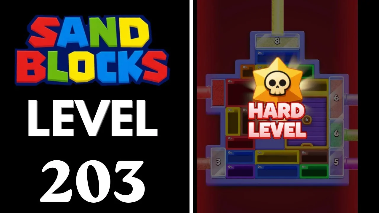 Sand Blocks Level 203 board