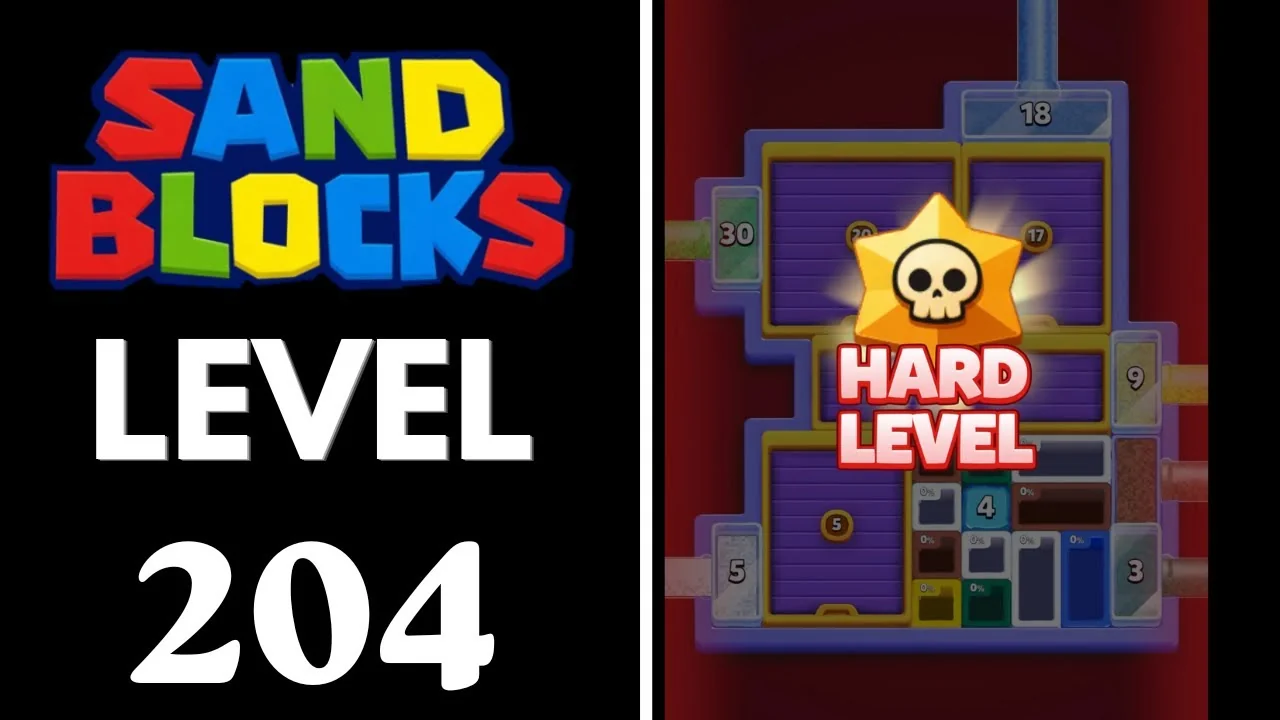 Sand Blocks Level 204 board