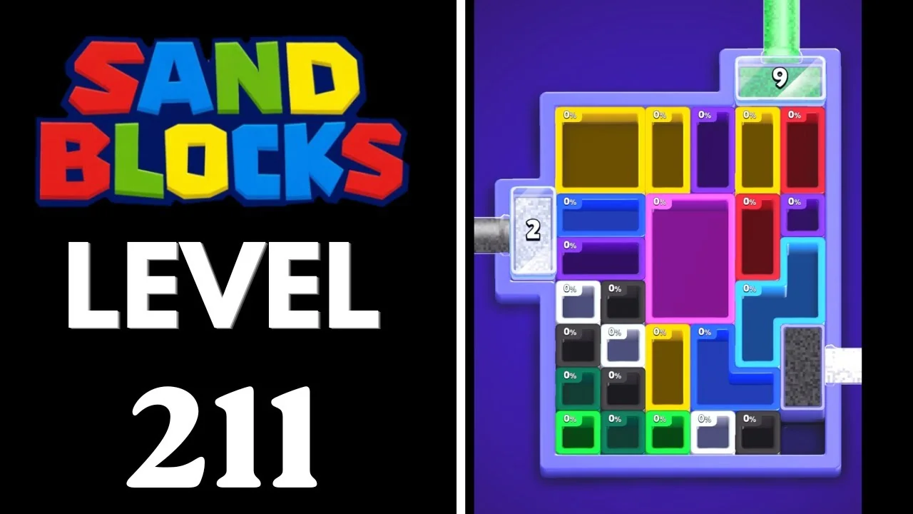 Sand Blocks Level 211 board layout