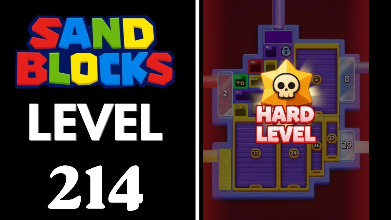 Sand Blocks Level 214 board layout