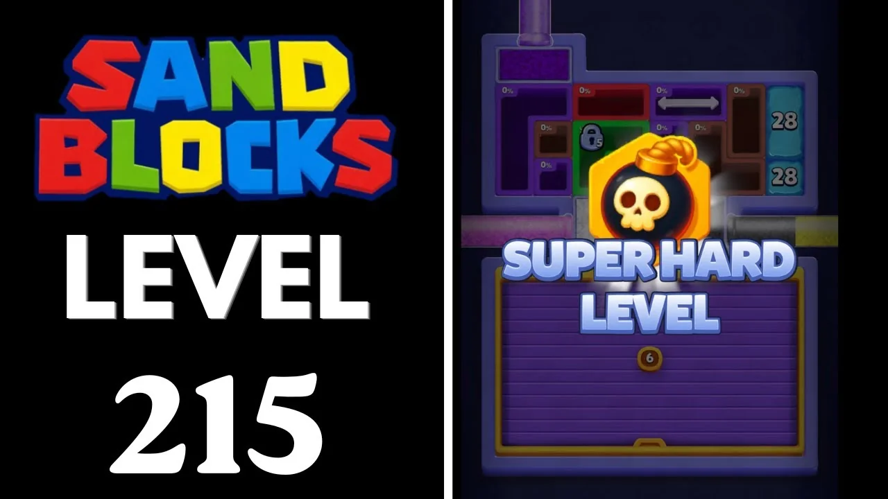 Sand Blocks Level 215 board layout