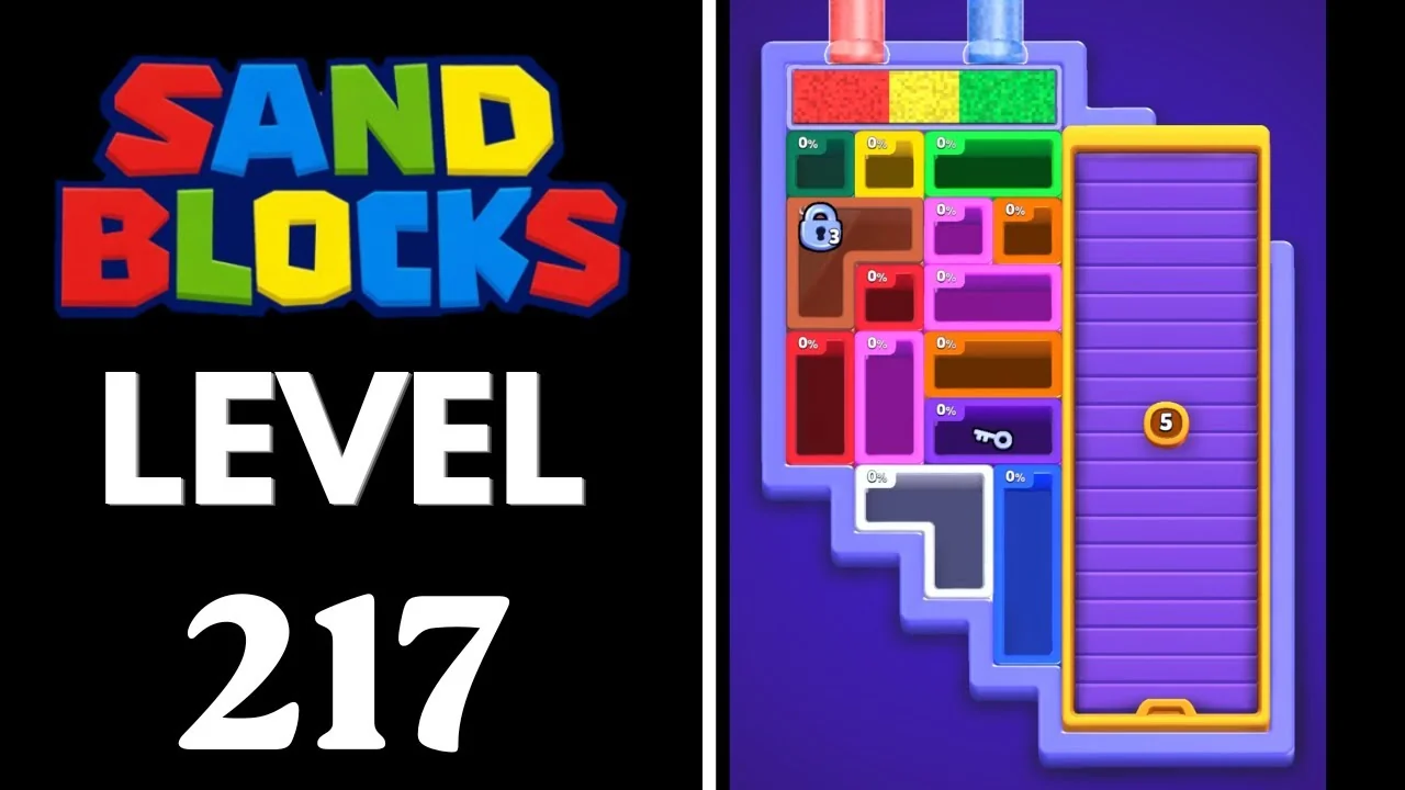 Sand Blocks Level 217 board layout