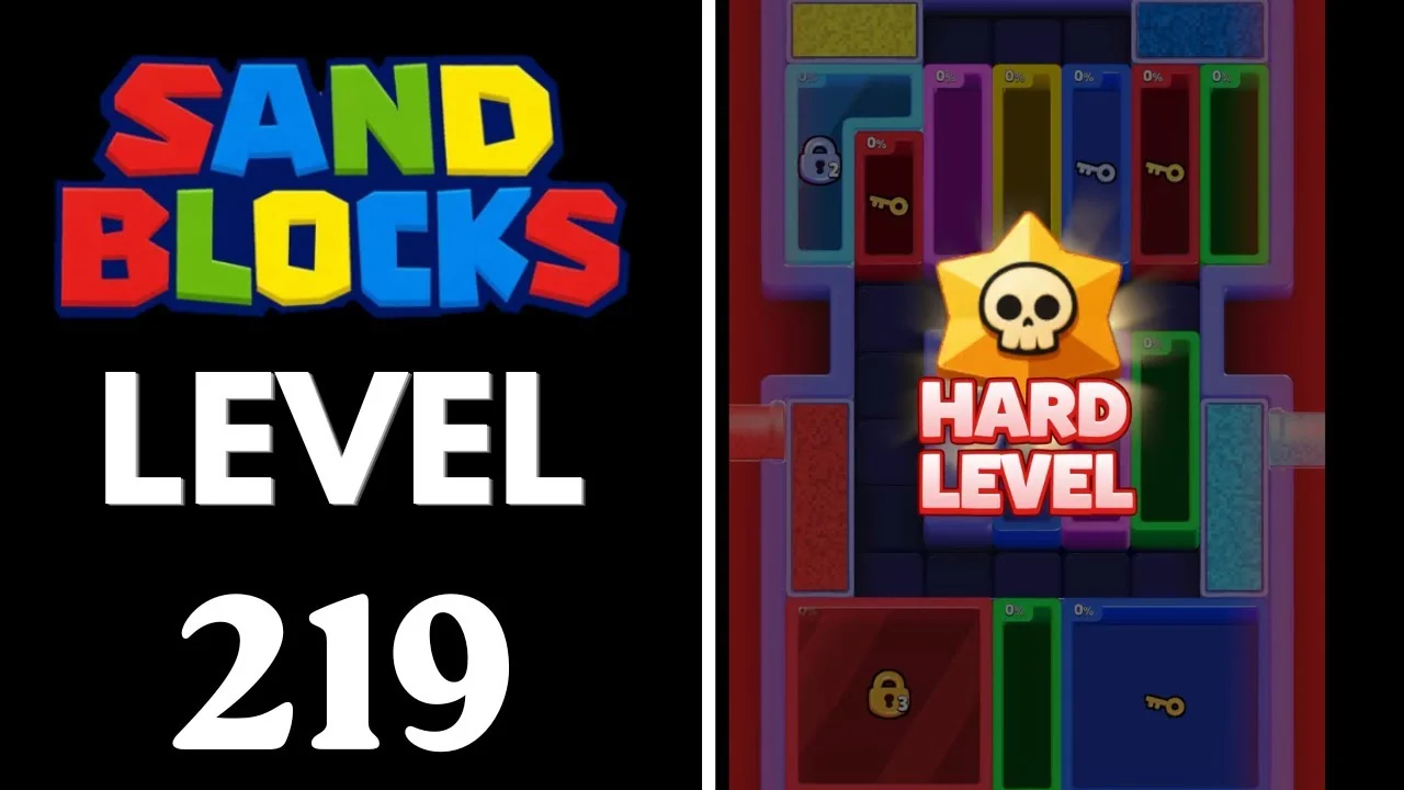 Sand Blocks Level 219 board layout