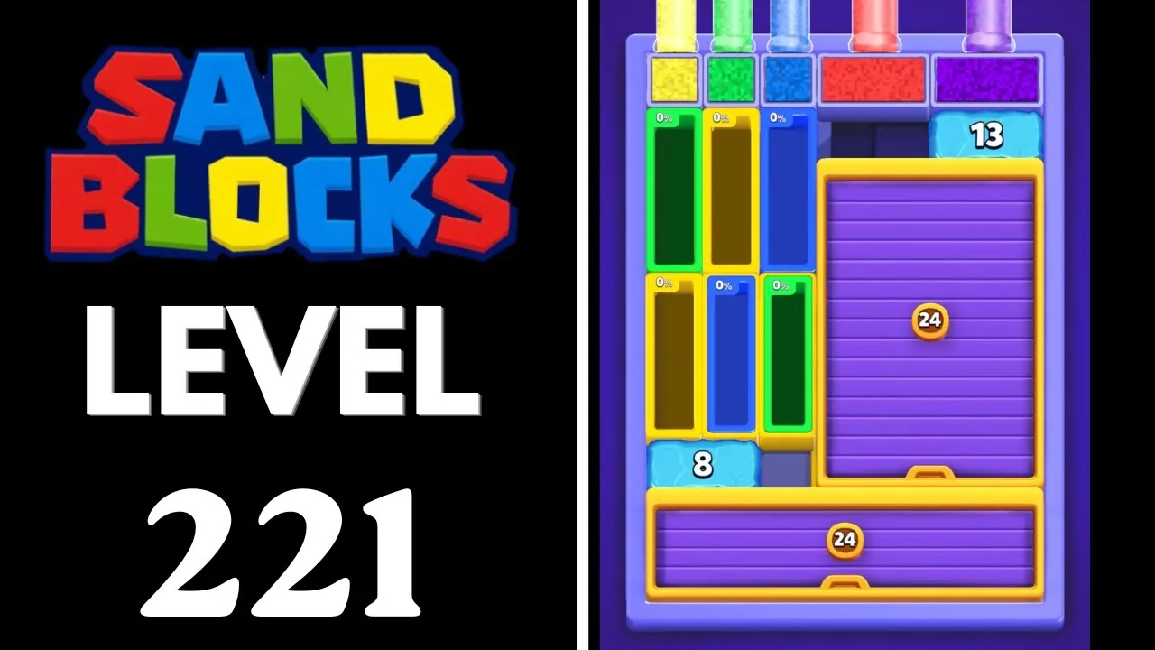 Sand Blocks Level 221 board layout