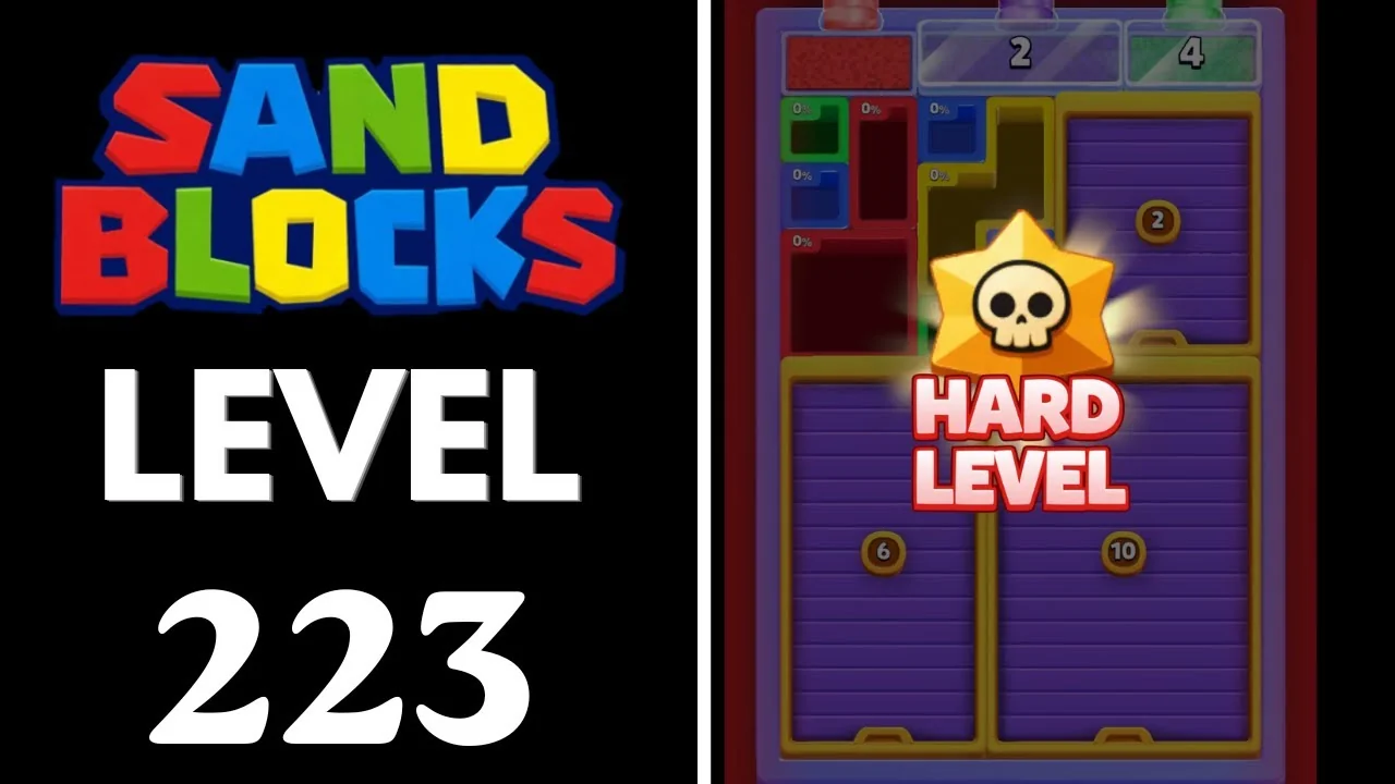 Sand Blocks Level 223 board layout
