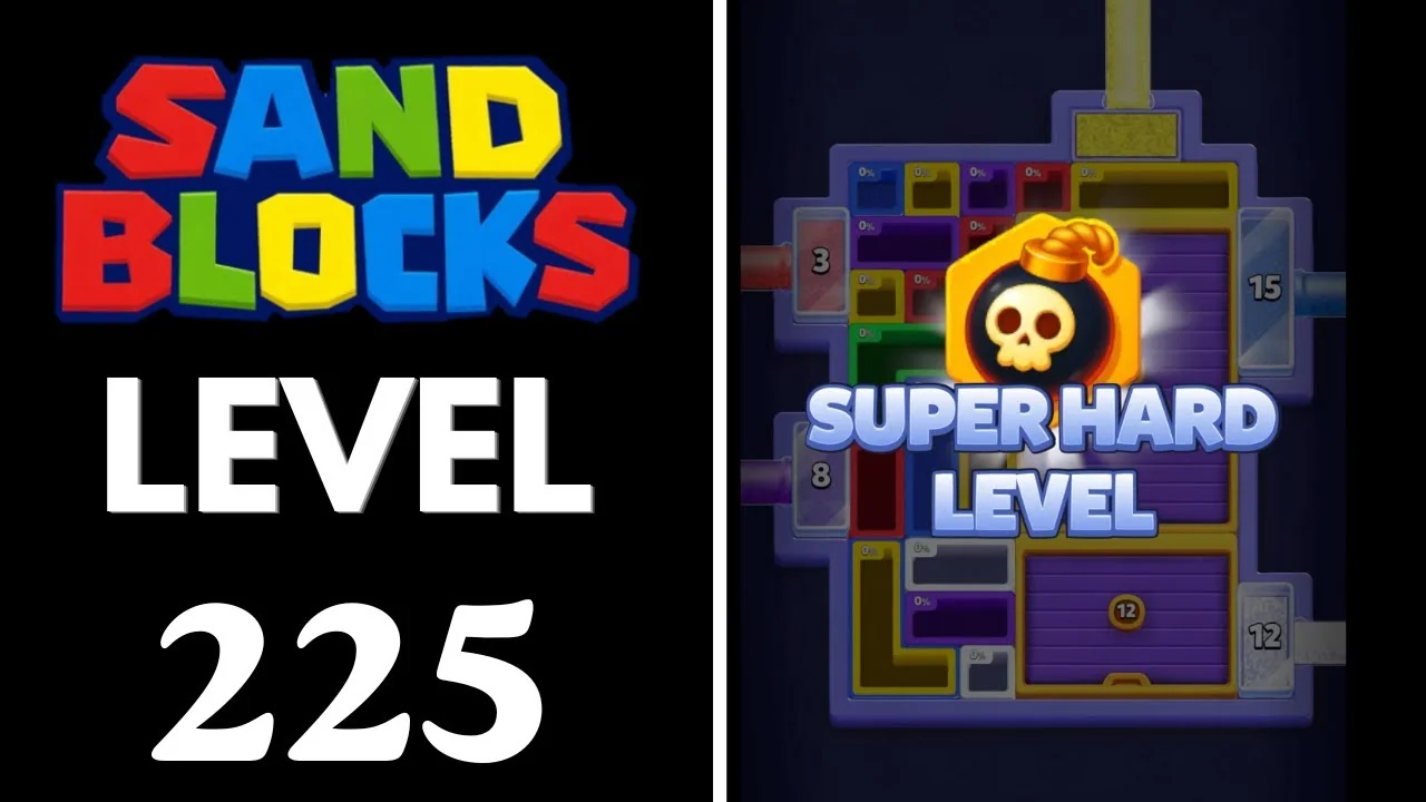 Sand Blocks Level 225 board layout