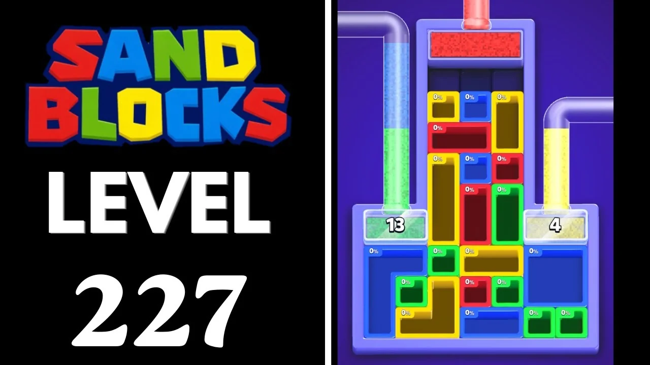 Sand Blocks Level 227 board layout