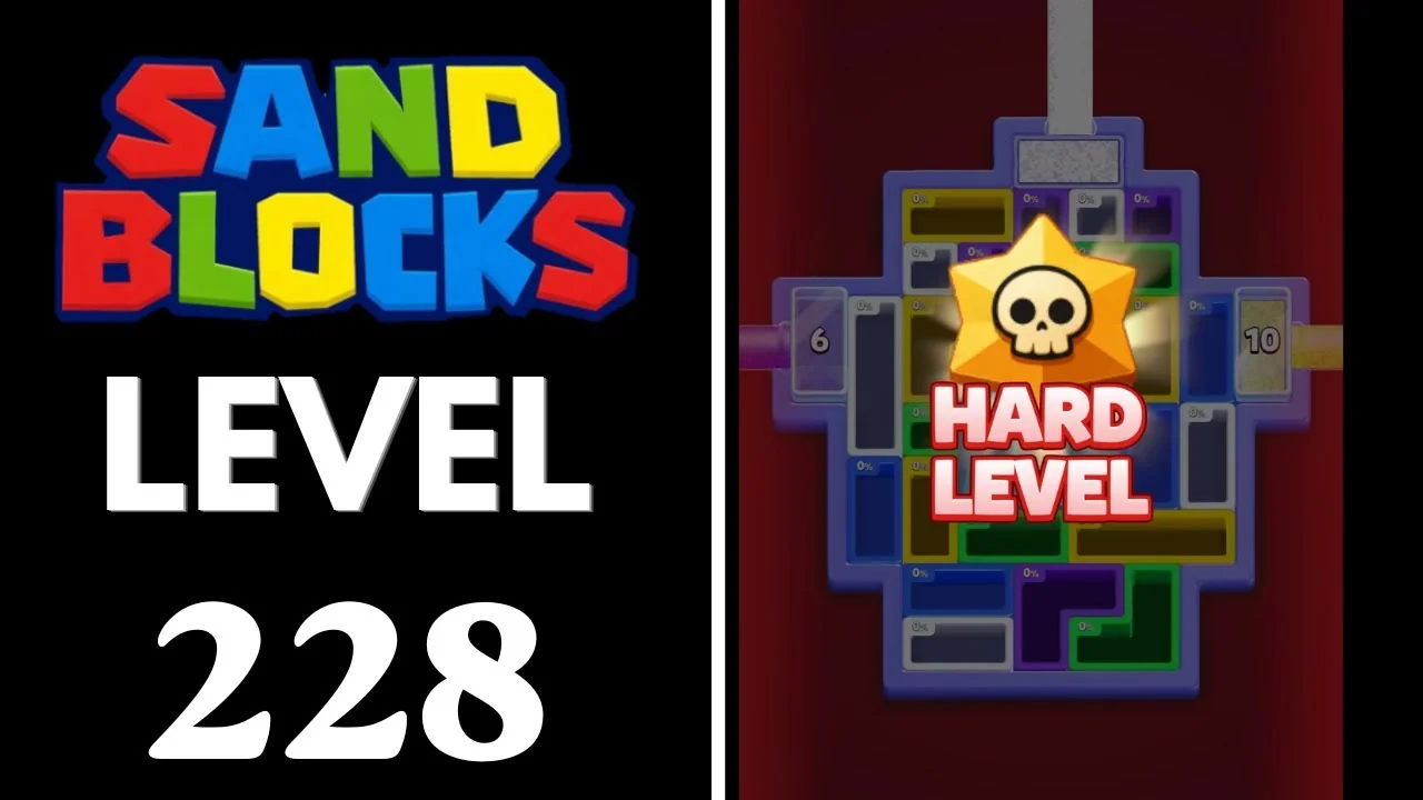 Sand Blocks Level 228 board layout