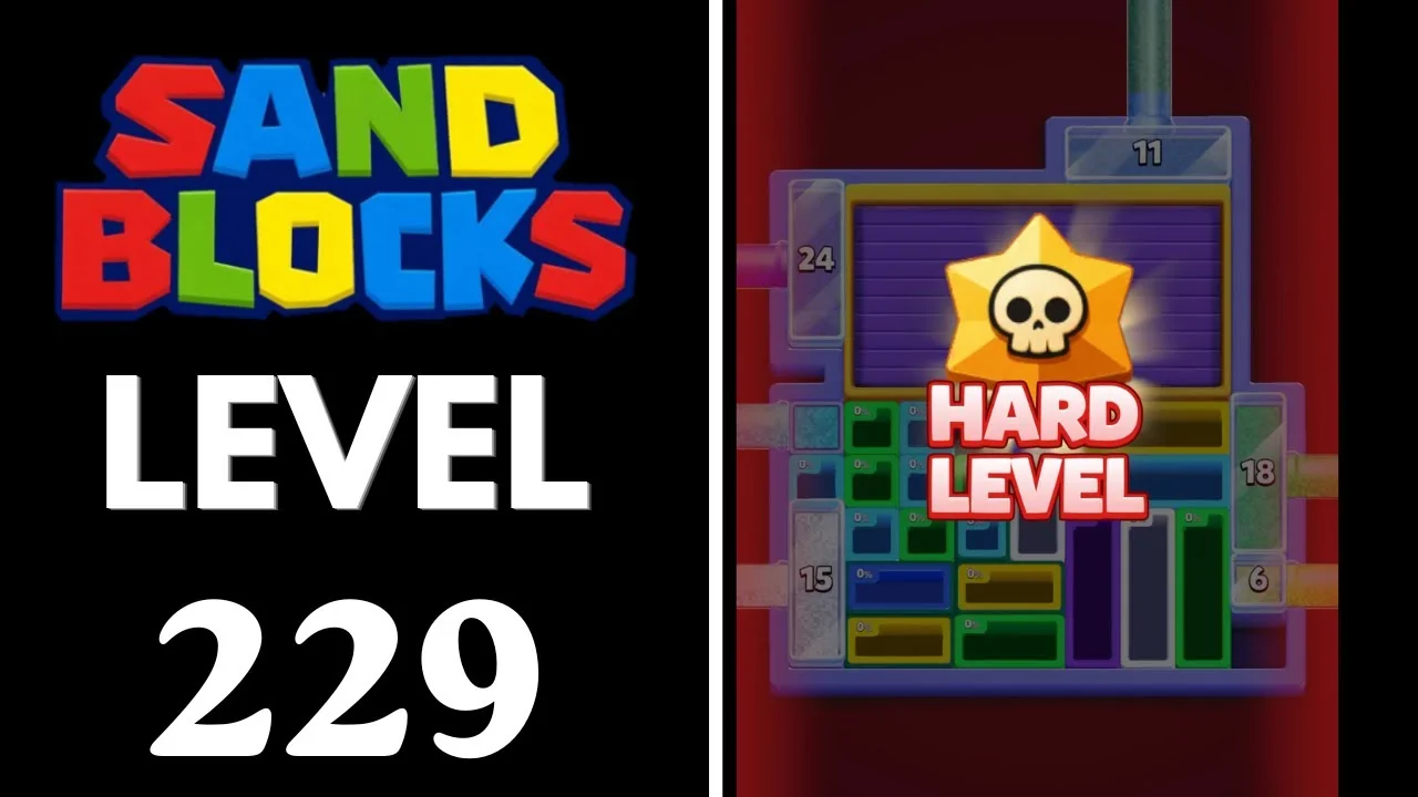 Sand Blocks Level 229 board layout